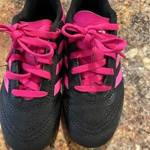 Adidas cleats hot pink and black size 12